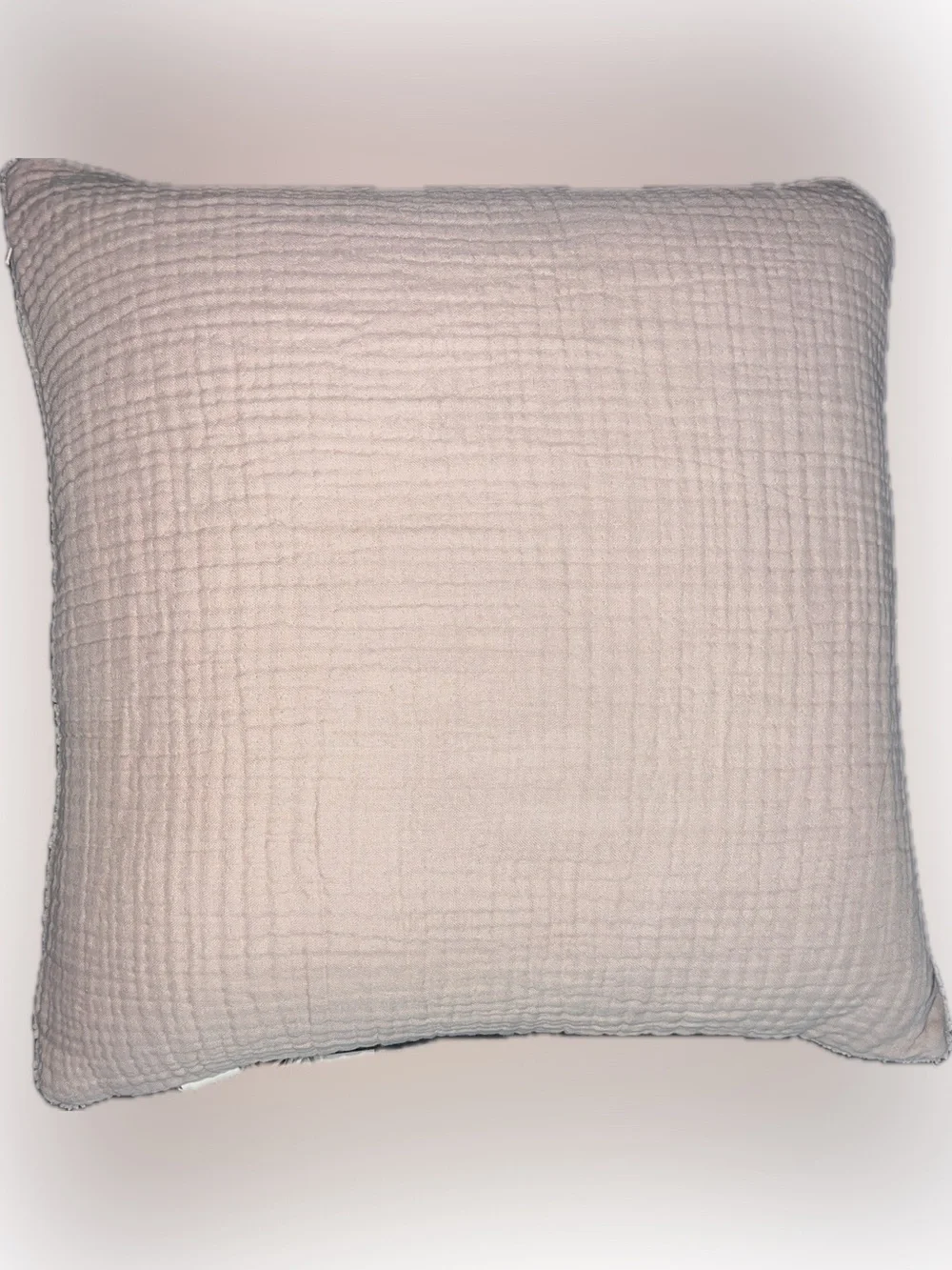 Sunday Citizen “snug” pillow with muslin flip side -  20” x 20”-NWT
